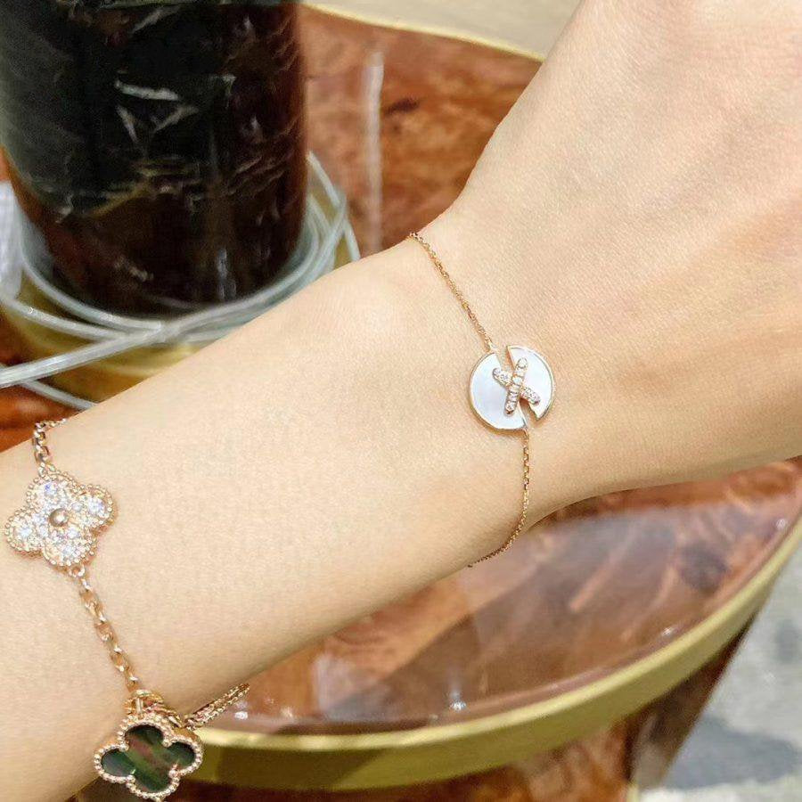 [Super CiCi ]JEUX DE BRACELET MOP PINK GOLD DIAMONDS