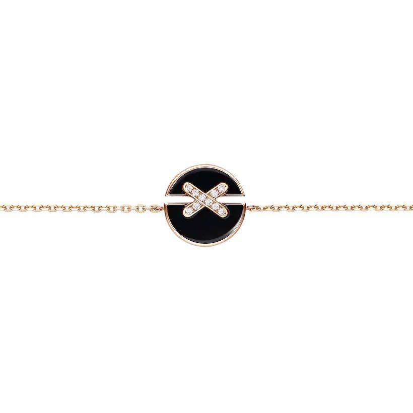[Super CiCi ]JEUX DE BRACELET ONYX PINK GOLD DIAMOND
