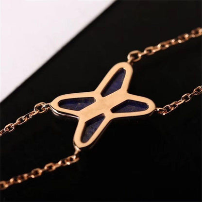 [Super CiCi ]Hollow Design Four-Leaf Clover Flower Shape Bracelet