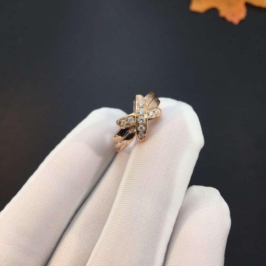[Super CiCi ]JEUX DE PINK GOLD DIAMOND RING
