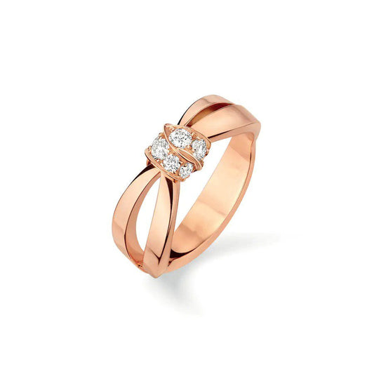 [Super CiCi ]LIENS RING PINK GOLD DIAMOND