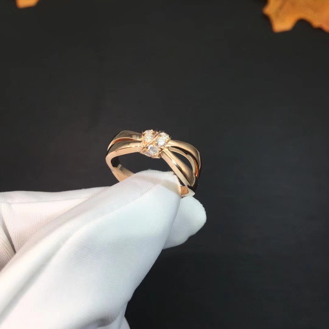 [Super CiCi ]LIENS RING PINK GOLD DIAMOND