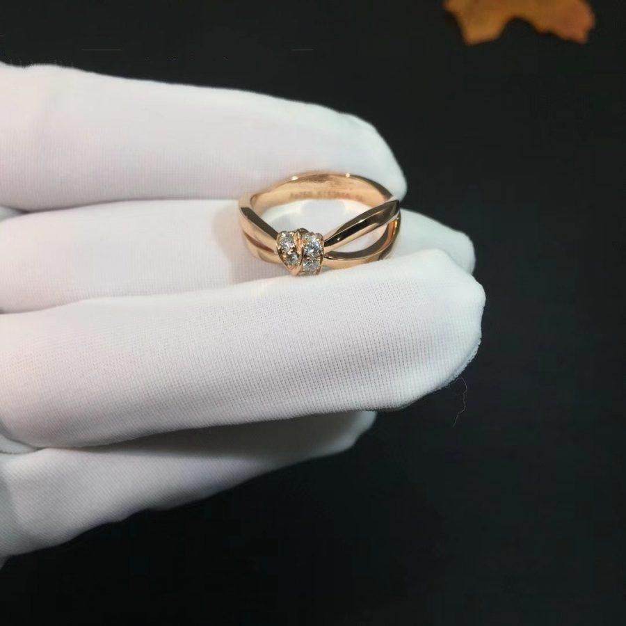 [Super CiCi ]LIENS RING PINK GOLD DIAMOND