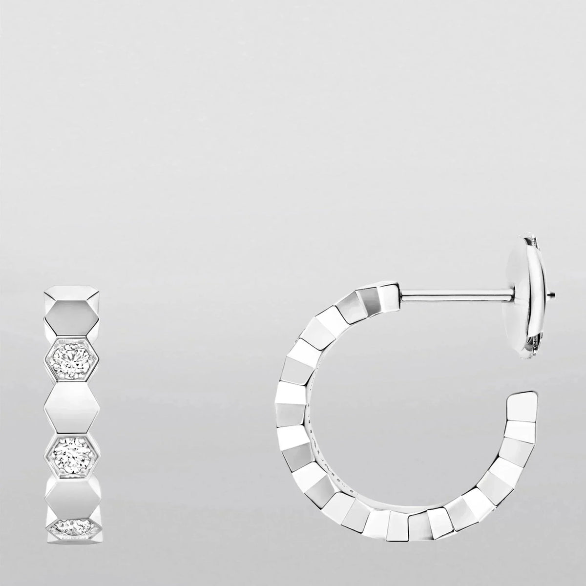 [Super CiCi ]Hollow Design Four-Leaf Clover Flower Shape Earrings