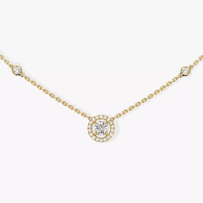 [Super CiCi]Diamond Necklace 0,20ct Brilliant Shape Joy