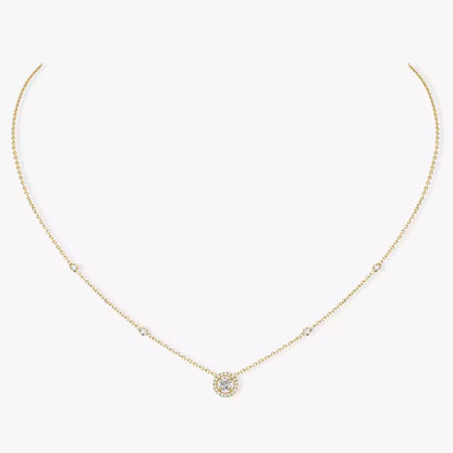 [Super CiCi]Diamond Necklace 0,20ct Brilliant Shape Joy