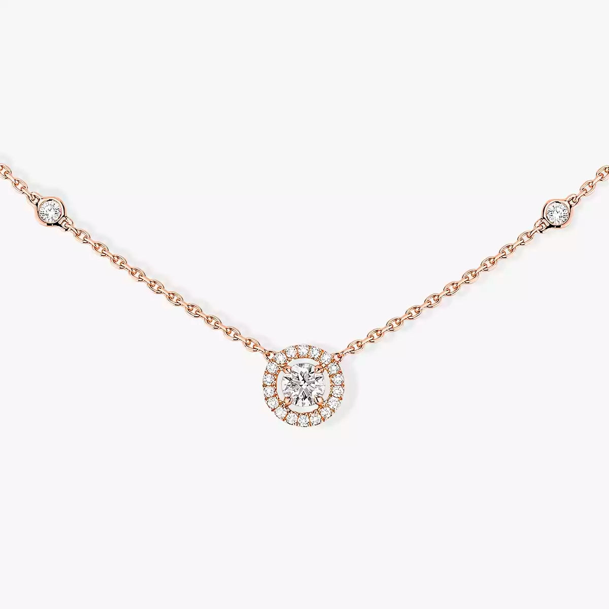 [Super CiCi]Diamond Necklace 0,20ct Brilliant Shape Joy
