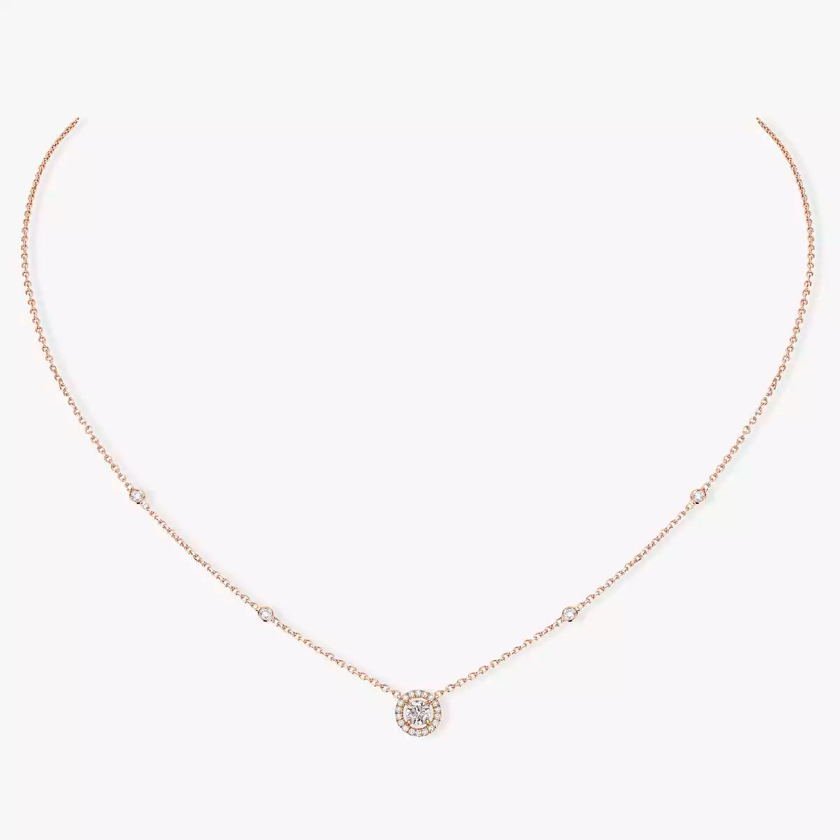 [Super CiCi]Diamond Necklace 0,20ct Brilliant Shape Joy