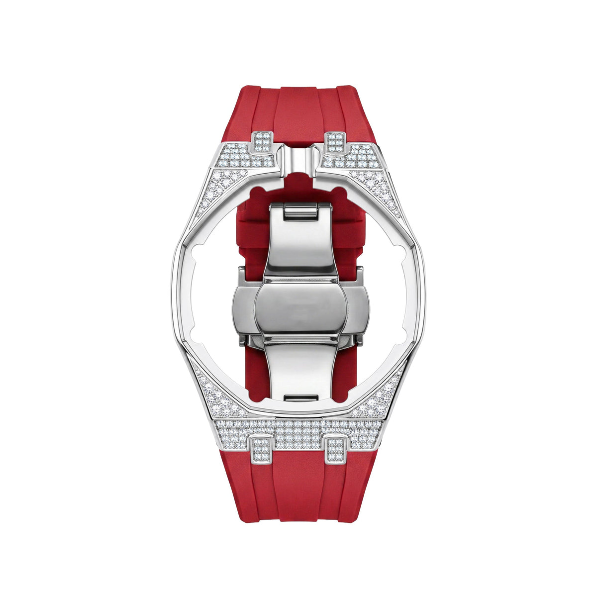 Royal Oak Pop Exclusive Steel Case With Diamond(Moissanite) & Silicone Strap