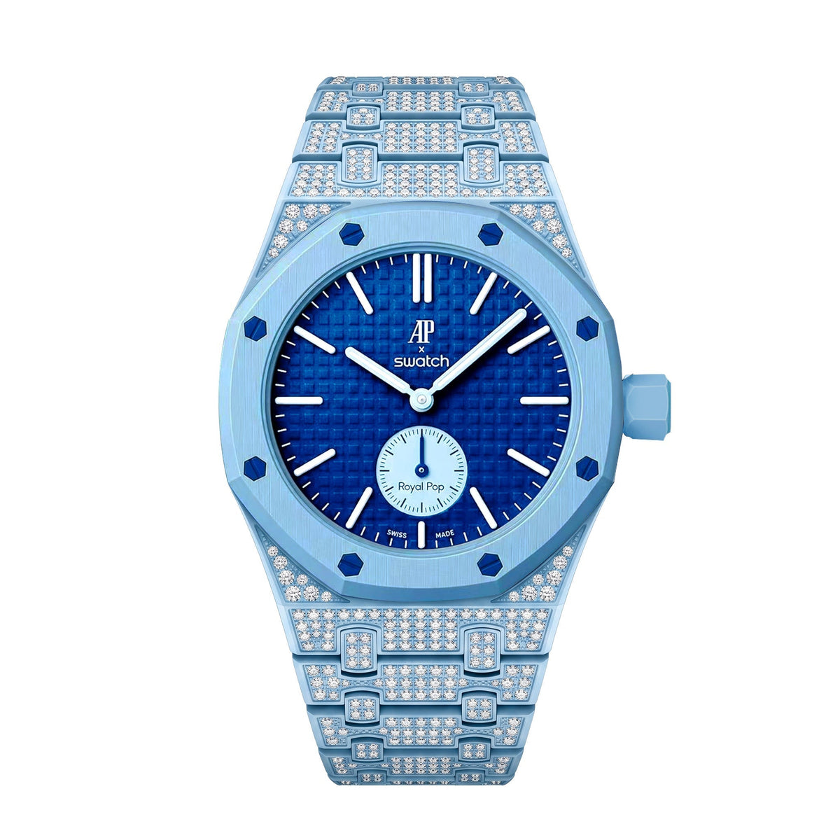 [Super CiCi]Royal Oak Pop Exclusive Bioceramic Case & Bioceramic Strap Full Diamond