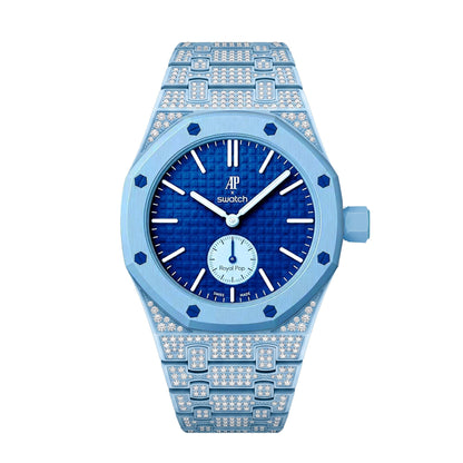 [Super CiCi]Royal Oak Pop Exclusive Bioceramic Case & Bioceramic Strap Full Diamond
