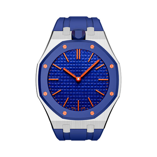 [Super CiCi]OAK POP DARK BLUE STEEL SILICONE STRAP