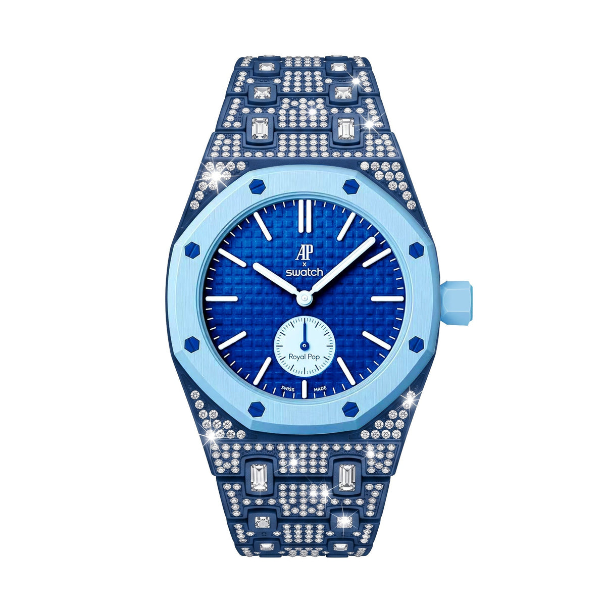 [Super CiCi]Royal Oak Pop Exclusive Bioceramic Case & Bioceramic Strap Full Diamond