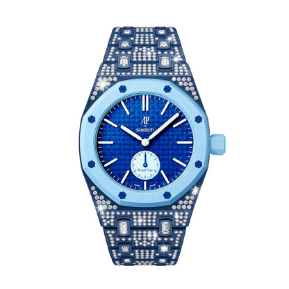 [Super CiCi]Royal Oak Pop Exclusive Bioceramic Case & Bioceramic Strap Full Diamond