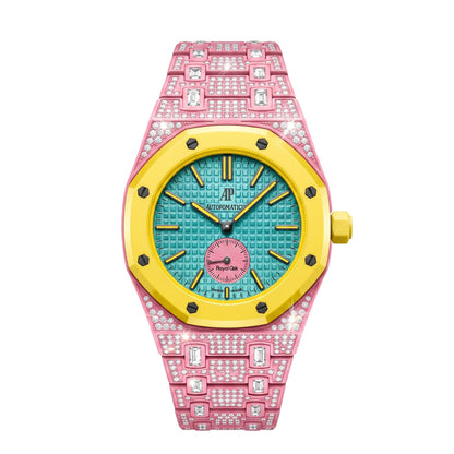 [Super CiCi]Royal Oak Pop Exclusive Bioceramic Case & Bioceramic Strap Full Diamond