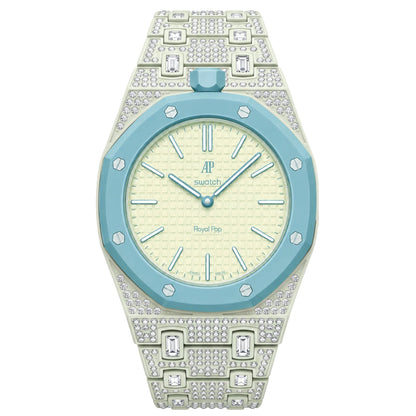 [Super CiCi]Royal Oak Pop Exclusive Bioceramic Case & Bioceramic Strap Full Diamond