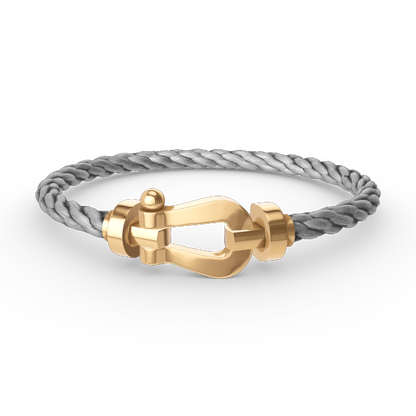 [Super CiCi ]FORCE LARGE HORSESHOE NO DIAMOND BRACELET GOLD