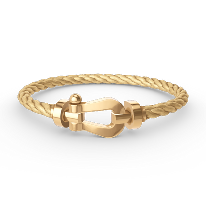 [Super CiCi ]FORCE LARGE HORSESHOE NO DIAMOND BRACELET GOLD