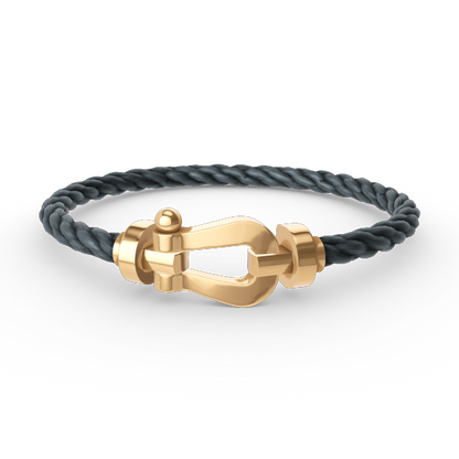 [Super CiCi ]FORCE LARGE HORSESHOE NO DIAMOND BRACELET GOLD