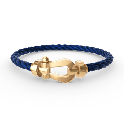 [Super CiCi ]FORCE LARGE HORSESHOE NO DIAMOND BRACELET GOLD