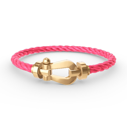 [Super CiCi ]FORCE LARGE HORSESHOE NO DIAMOND BRACELET GOLD