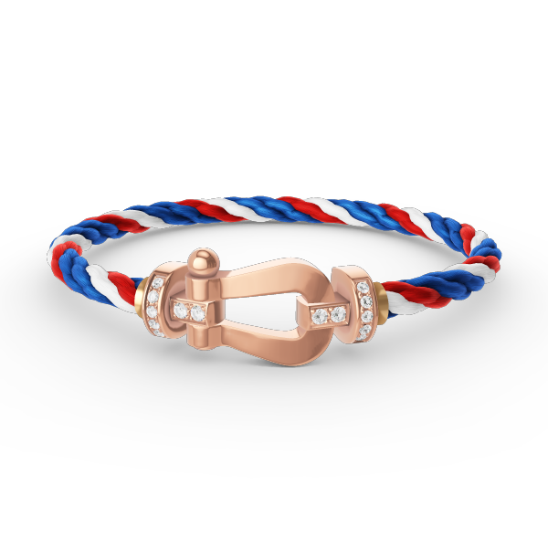 [Super CiCi ]FORCE LARGE HORSESHOE HALF DIAMOND BRACELET ROSE GOLD