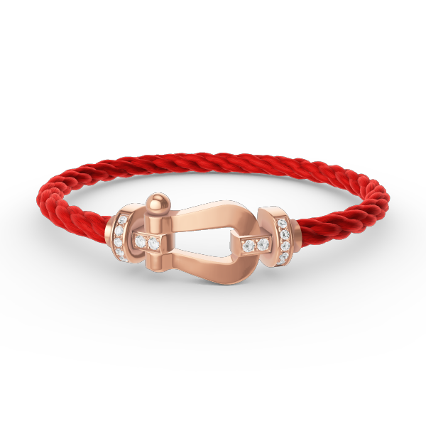 [Super CiCi ]FORCE LARGE HORSESHOE HALF DIAMOND BRACELET ROSE GOLD