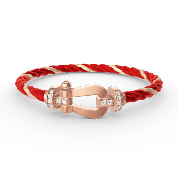 [Super CiCi ]FORCE LARGE HORSESHOE HALF DIAMOND BRACELET ROSE GOLD