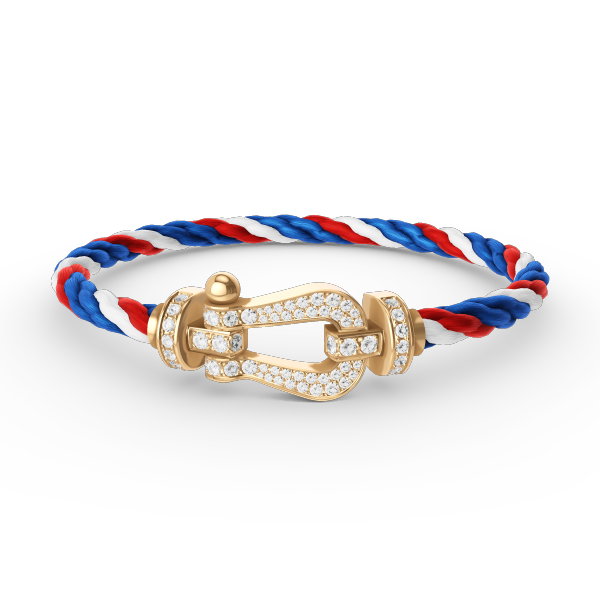[Super CiCi ]FORCE LARGE HORSESHOE FULL DIAMOND BRACELET GOLD