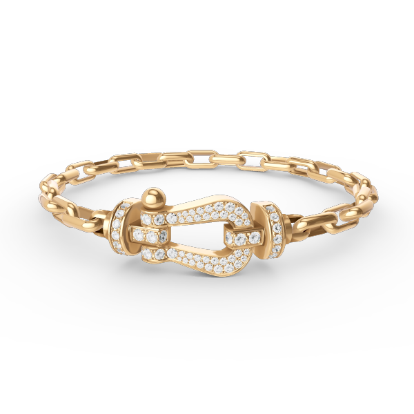 [Super CiCi ]FORCE LARGE HORSESHOE CLASP  METAL BRACELET