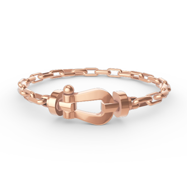 [Super CiCi ]FORCE LARGE HORSESHOE CLASP  METAL BRACELET