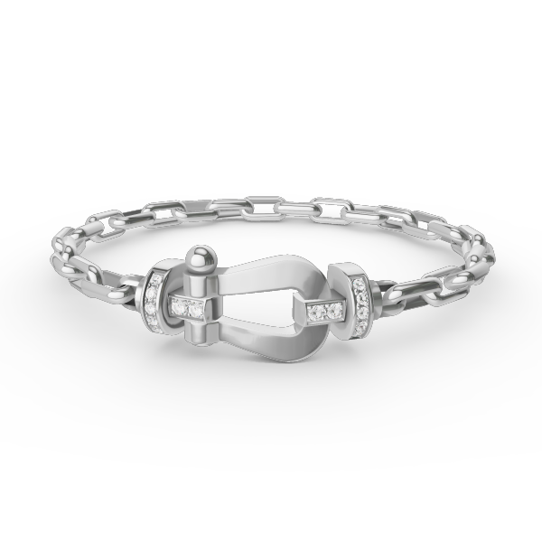[Super CiCi ]FORCE LARGE HORSESHOE CLASP  METAL BRACELET