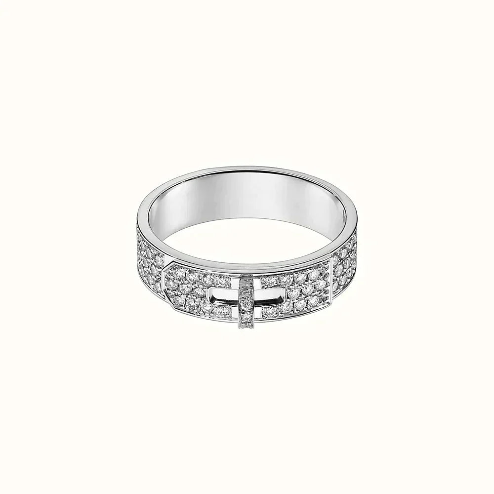 [Super CiCi ]KELLY SILVER DIAMOND RING