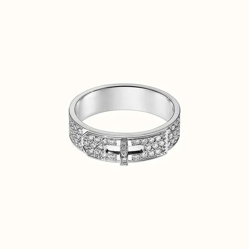 [Super CiCi ]KELLY SILVER DIAMOND RING