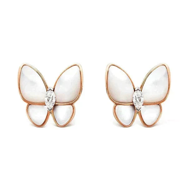[Super CiCi ]BUTTERFLY MOP DIAMOND EARRINGS