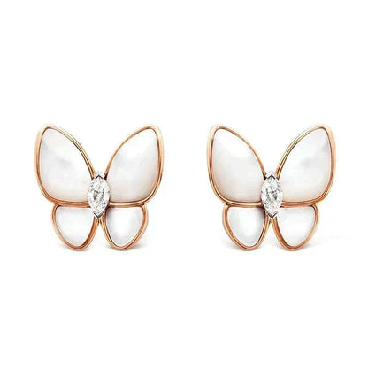 [Super CiCi ]BUTTERFLY MOP DIAMOND EARRINGS