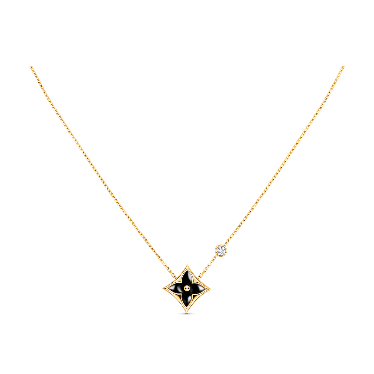 [Super CiCi ]STAR BLACK MOP NECKLACE