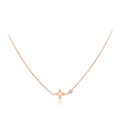 [Super CiCi ]BLOSSOM PENDANT PINK GOLD AND DIAMOND