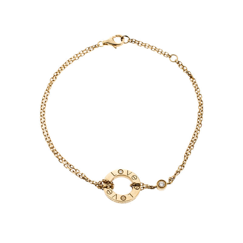 [Super CiCi ]LOVE BRACELET 2 DIAMOND