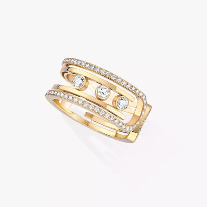 [Super CiCi]Move 10th Diamond Ring in Gold