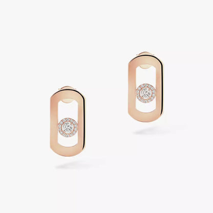 [Super CiCi]So Move Diamond Earrings in Yellow Gold
