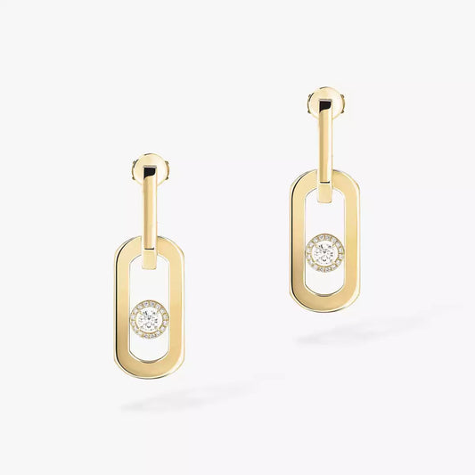 [Super CiCi]So Move XL Diamond Pendant Earrings