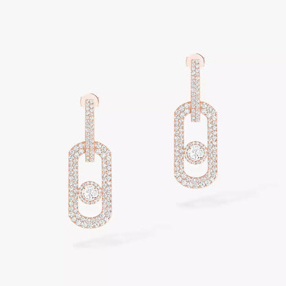 [Super CiCi]So Move XL Pave_-Set Diamond Pendant Earrings