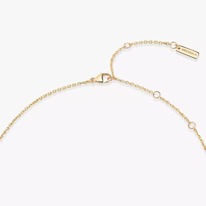 [Super CiCi]Lucky Eye Diamond Necklace in Rose Gold and Turquoise