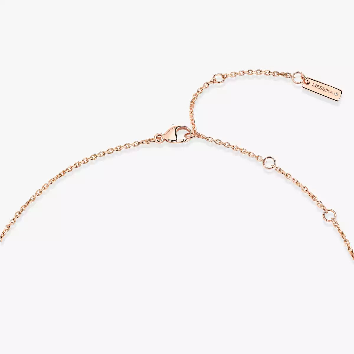 [Super CiCi]Lucky Eye Diamond Necklace in Rose Gold and Turquoise
