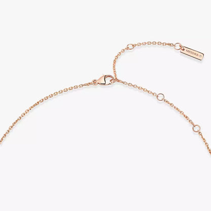 [Super CiCi]Lucky Eye Diamond Necklace in Rose Gold and Turquoise