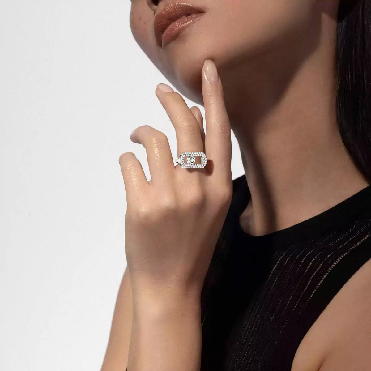 [Super CiCi]So Move Pave Set Diamond Ring