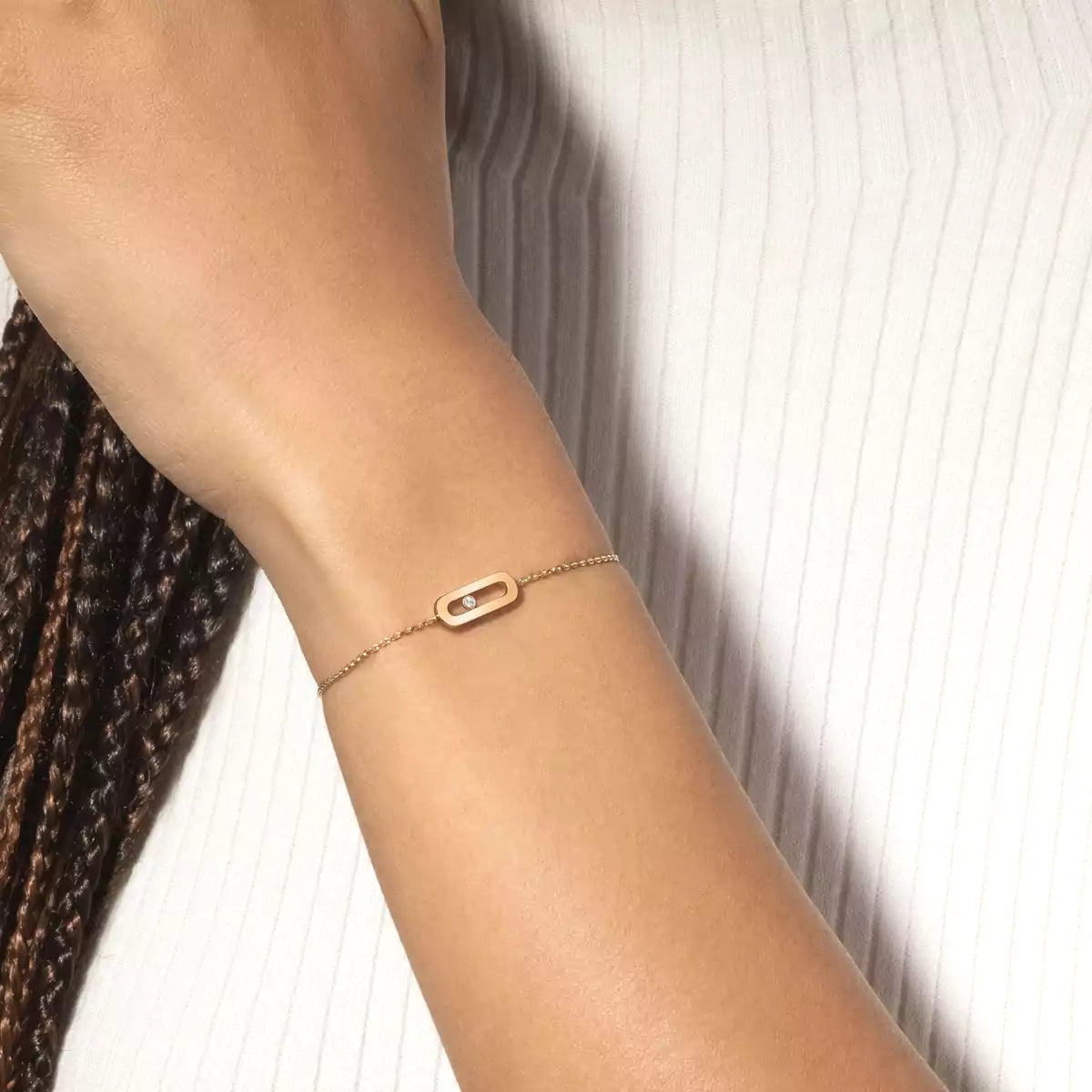 [Super CiCi]Move Uno Diamond Bracelet