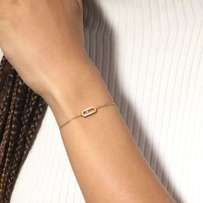[Super CiCi]Move Uno Diamond Bracelet