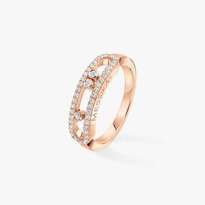 [Super CiCi] Baby Move Gold Diamond Pave_ Ring
